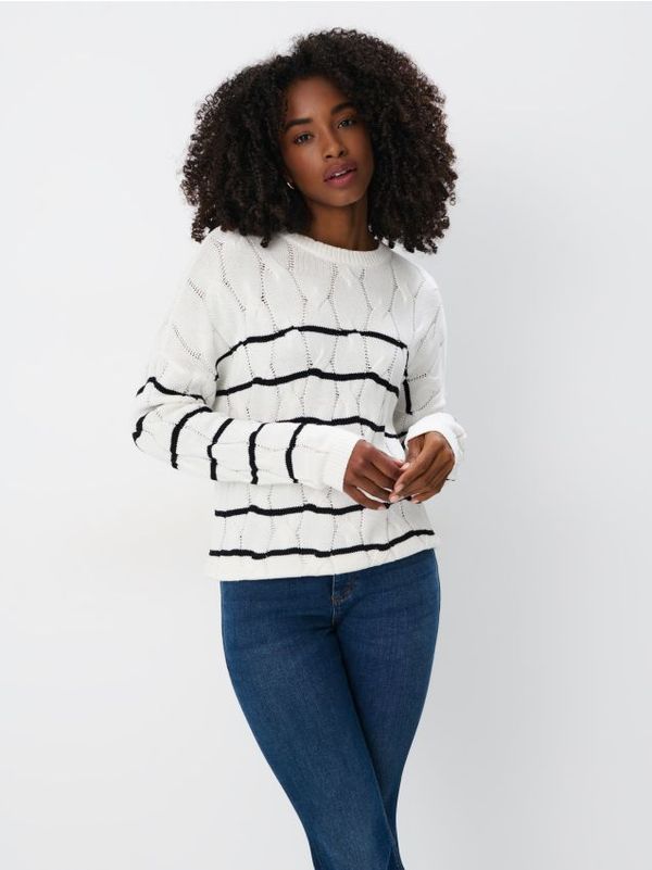 Mohito Mohito - Pamučni pulover - krem