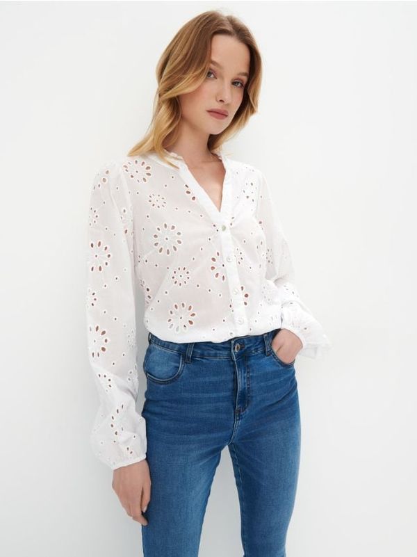 Mohito Mohito - Pamučni top - bijela