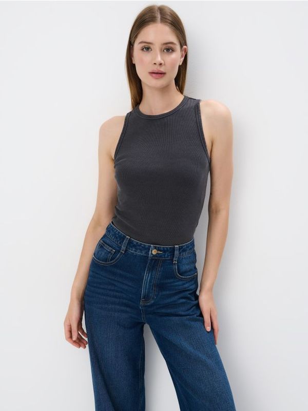 Mohito Mohito - Pamučni top - crna