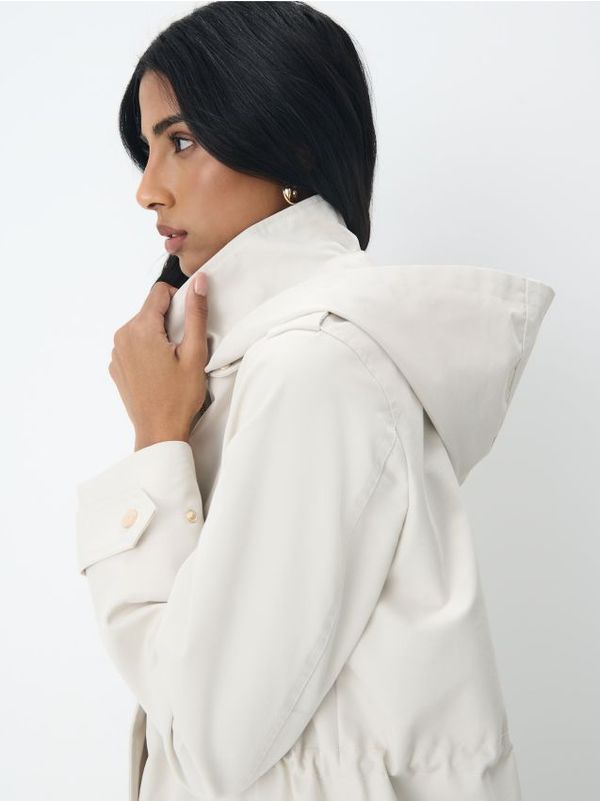 Mohito Mohito - Parka s kapuljačom - krem