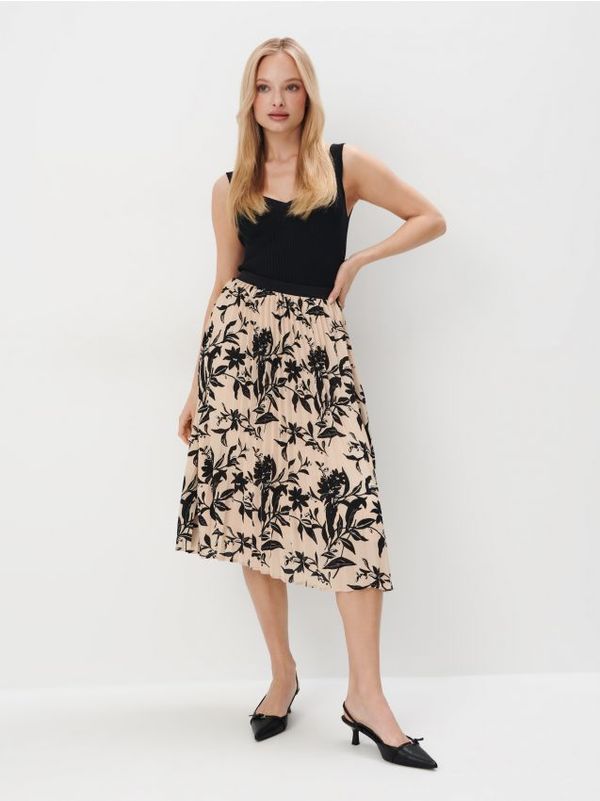 Mohito Mohito - Pletena midi suknja - bež