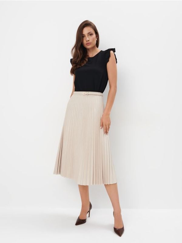 Mohito Mohito - Pletena midi suknja - bež