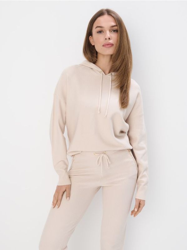 Mohito Mohito - Pleteni gornji dio trenirke - bež