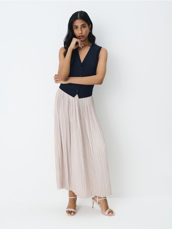 Mohito Mohito - Plisirana maxi suknja - bež