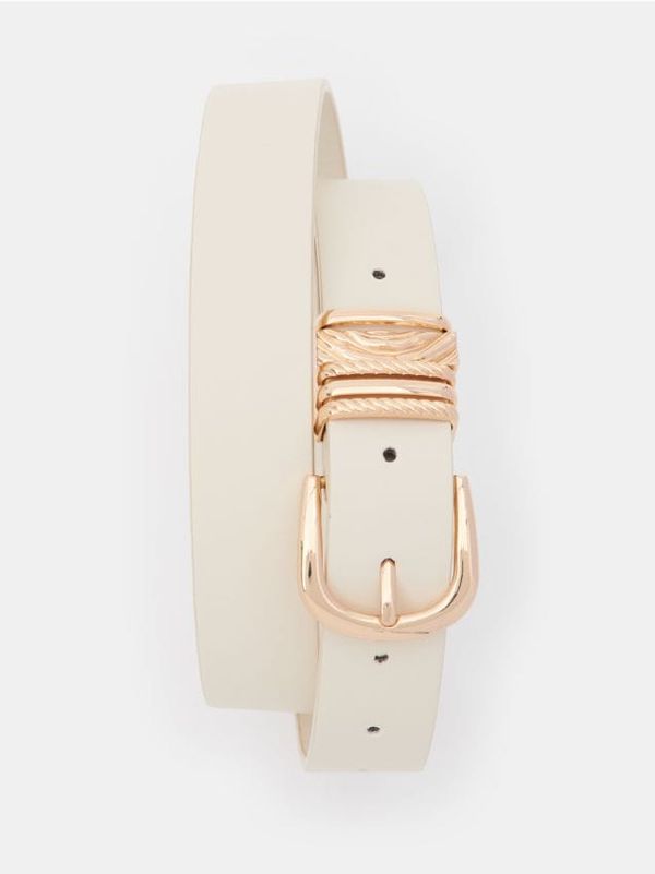 Mohito Mohito - Pojas s kopčom - krem