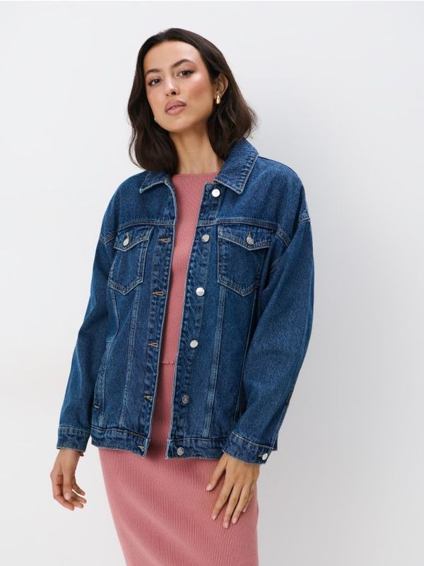 Mohito Mohito - Predimenzionirana jakna od trapera - plava