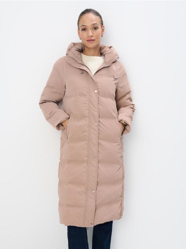 Mohito Mohito - Prošiveni kaput s visokim ovratnikom - bež