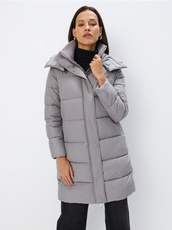 Mohito Mohito - Prošiveni kaput s visokim ovratnikom - siva