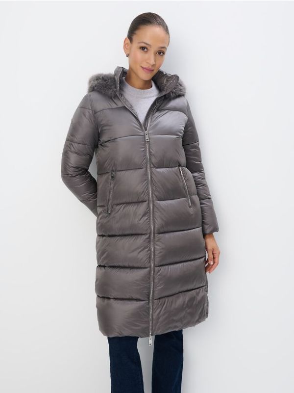 Mohito Mohito - Prošiveni kaput s visokim ovratnikom - siva