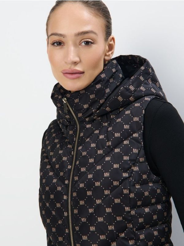 Mohito Mohito - Prošiveni prsluk s kapuljačom - crna