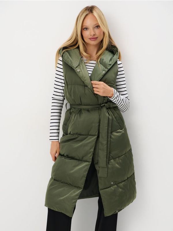 Mohito Mohito - Prsluk s pojasom za vezanje oko struka - zelena