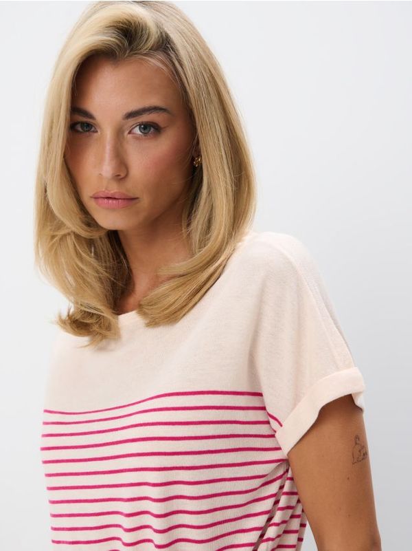 Mohito Mohito - Prugasta bluza - bež