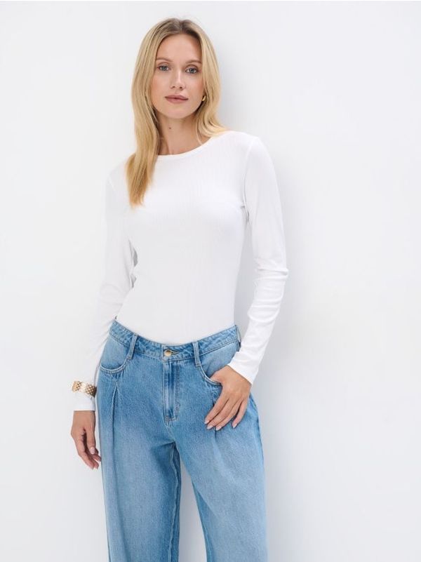 Mohito Mohito - Prugasta bluza - bijela