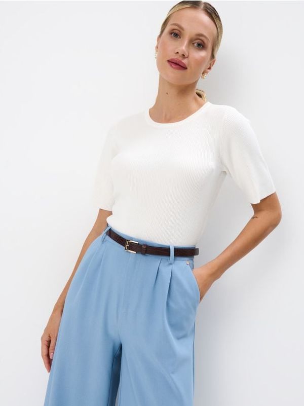 Mohito Mohito - Prugasta bluza - krem