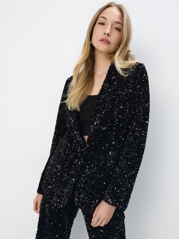 Mohito Mohito - Sako sa šljokicama - crna