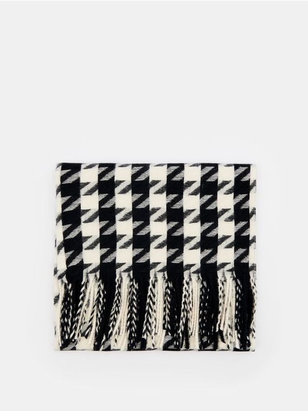 Mohito Mohito - Šal pepita uzorka - crna