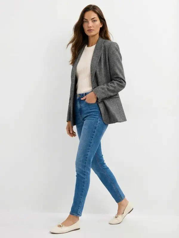 Mohito Mohito - Skinny Traperice PETITE - plava