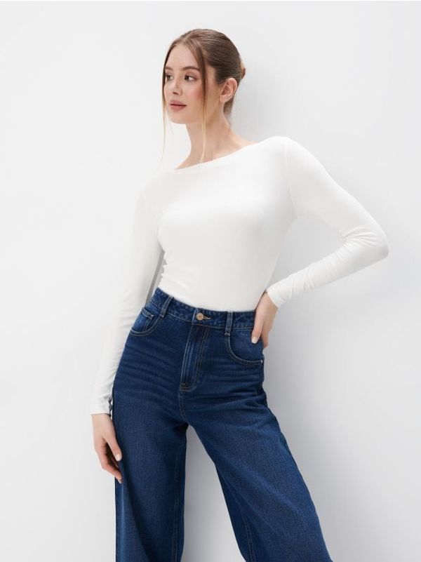 Mohito Mohito - Strukirana bluza - krem