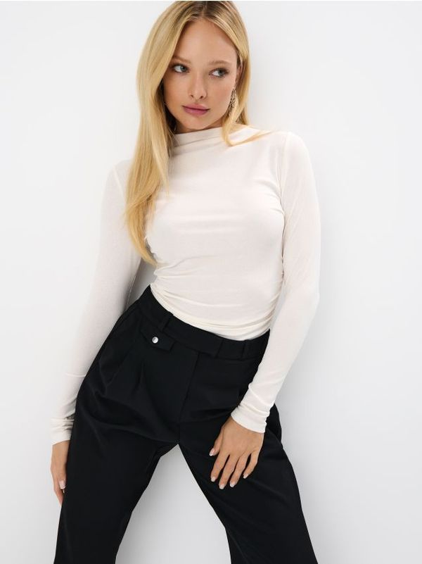 Mohito Mohito - Strukirana bluza - krem