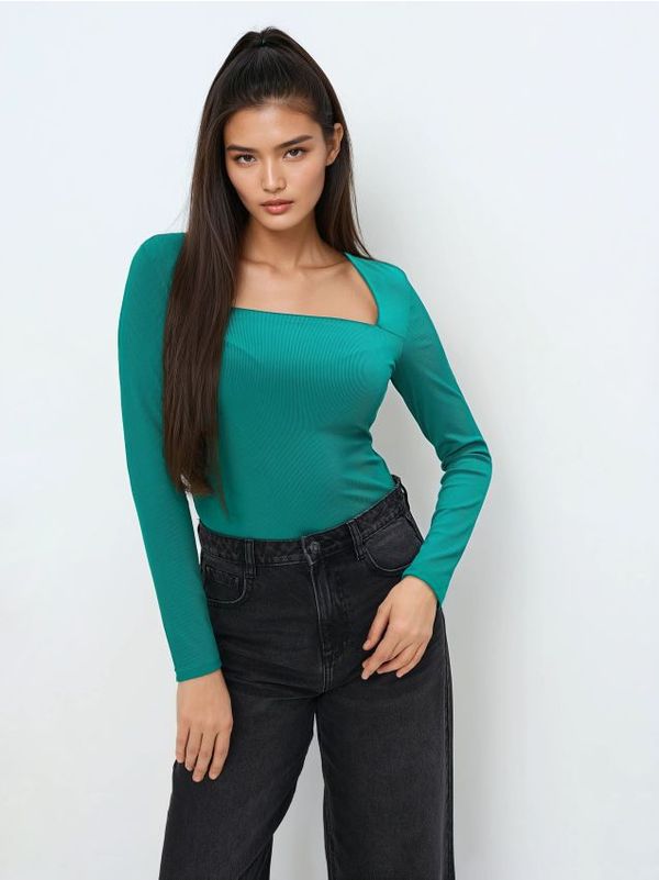 Mohito Mohito - Strukirana bluza - zelena