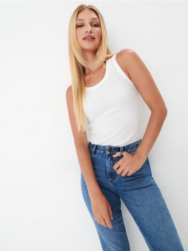 Mohito Mohito - Strukirani top - bijela