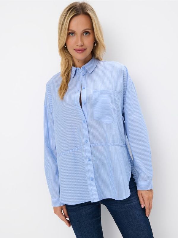 Mohito Mohito - Svjetloplava prugasta košulja - plava
