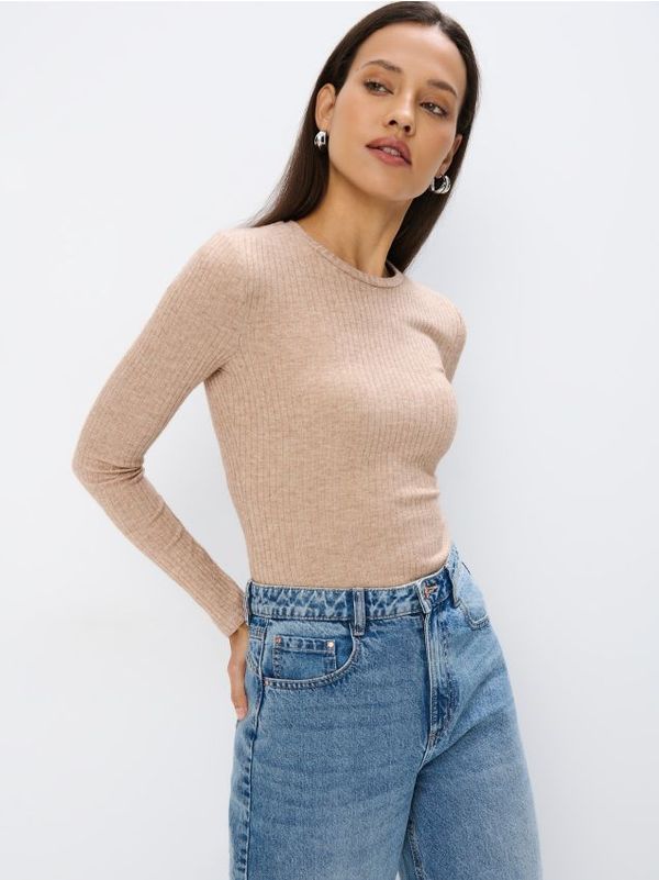 Mohito Mohito - Teksturirana prugasta bluza - bež