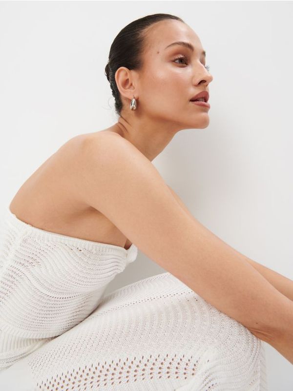 Mohito Mohito - Top od viskoze - krem