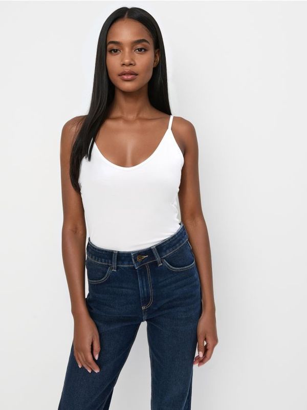 Mohito Mohito - Top s tankim naramenicama - bijela