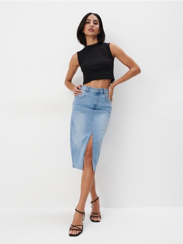 Mohito Mohito - Traper midi suknja - plava