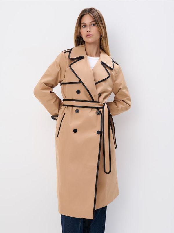 Mohito Mohito - Trenčkot s pojasom - bež