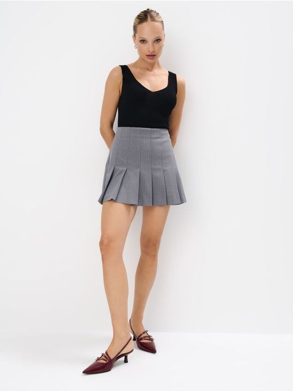 Mohito Mohito - Zvonasta mini suknja - siva