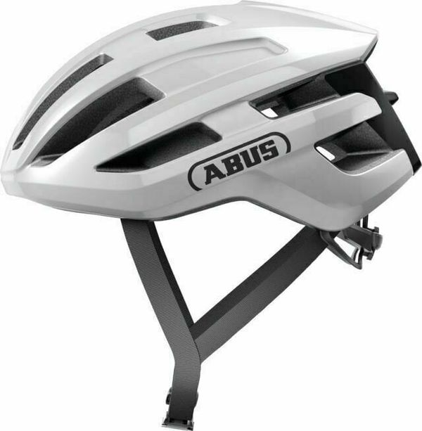 Abus Abus PowerDome Shiny White L Kaciga za bicikl