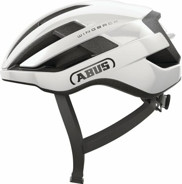 Abus Abus WingBack Shiny White L Kaciga za bicikl