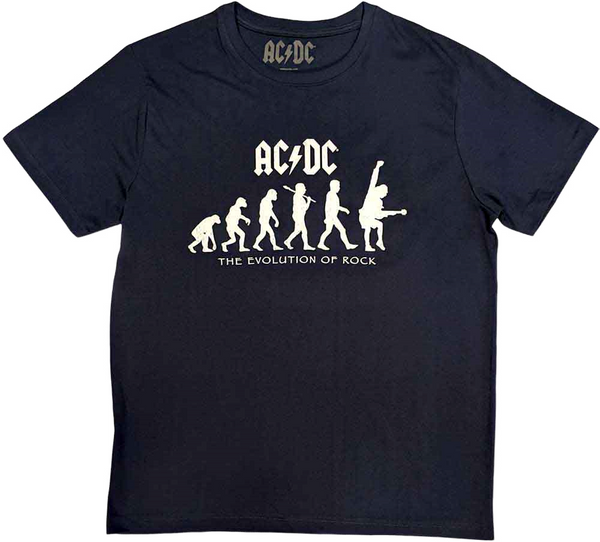 AC/DC AC/DC Košulja Evolution of Rock Unisex Navy Blue 2XL