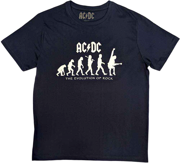 AC/DC AC/DC Košulja Evolution of Rock Unisex Navy Blue L