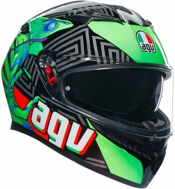 AGV AGV K3 Kamaleon Black/Red/Green XL Kaciga