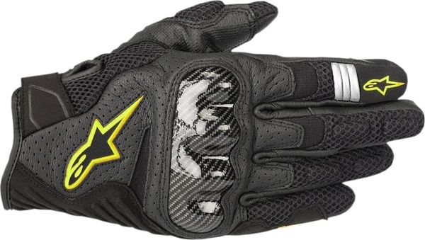 Alpinestars Alpinestars SMX-1 Air V2 Gloves Black/Yellow Fluo S Rukavice