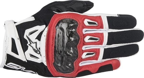 Alpinestars Alpinestars SMX-2 Air Carbon V2 Gloves Black/Red/White 2XL Rukavice
