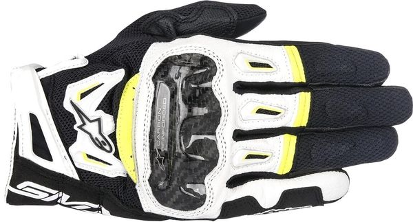 Alpinestars Alpinestars SMX-2 Air Carbon V2 Gloves Black/White/Yellow Fluo XL Rukavice