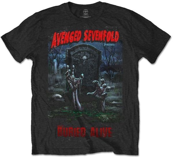 Avenged Sevenfold Avenged Sevenfold Košulja Buried Alive Tour 2012 Unisex Black L