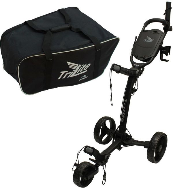 Axglo Axglo TriLite 3-Wheel SET Black/Black Ručna kolica za golf