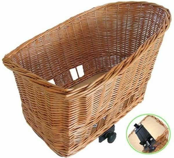 Basil Basil Pasja Dog Bicycle Basket Nature Bicycle basket