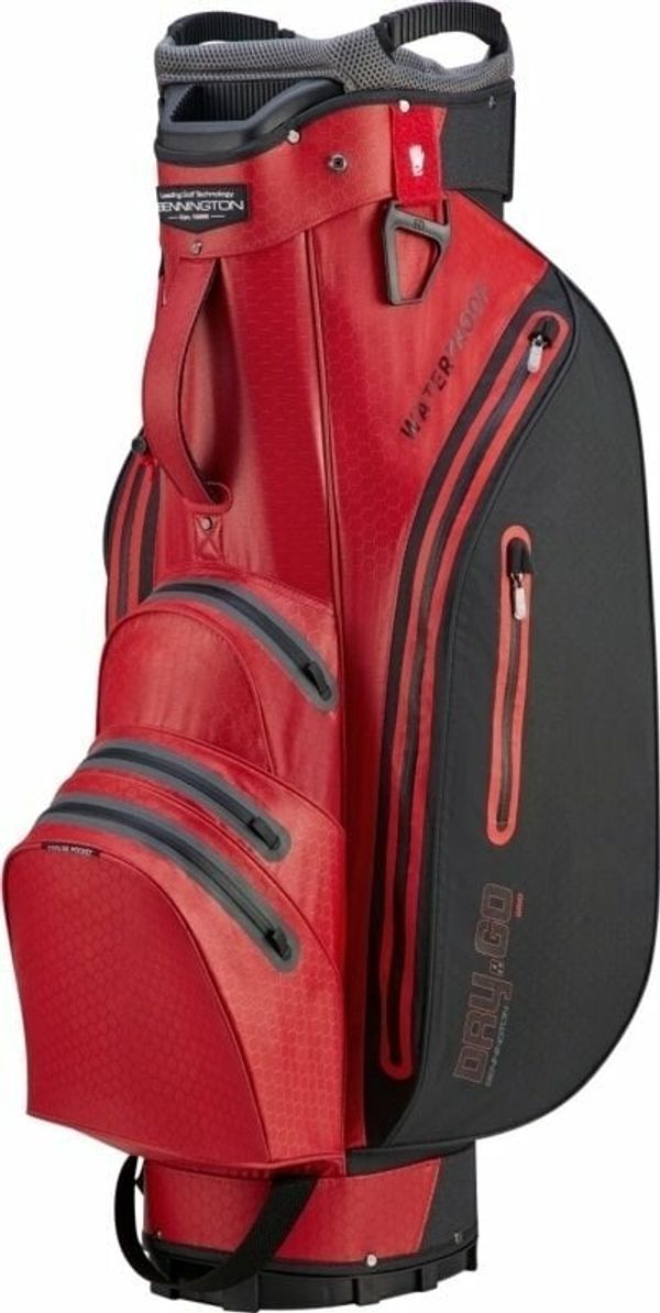 Bennington Bennington Grid Orga Cart Bag Red/Grey/Black Golf torba