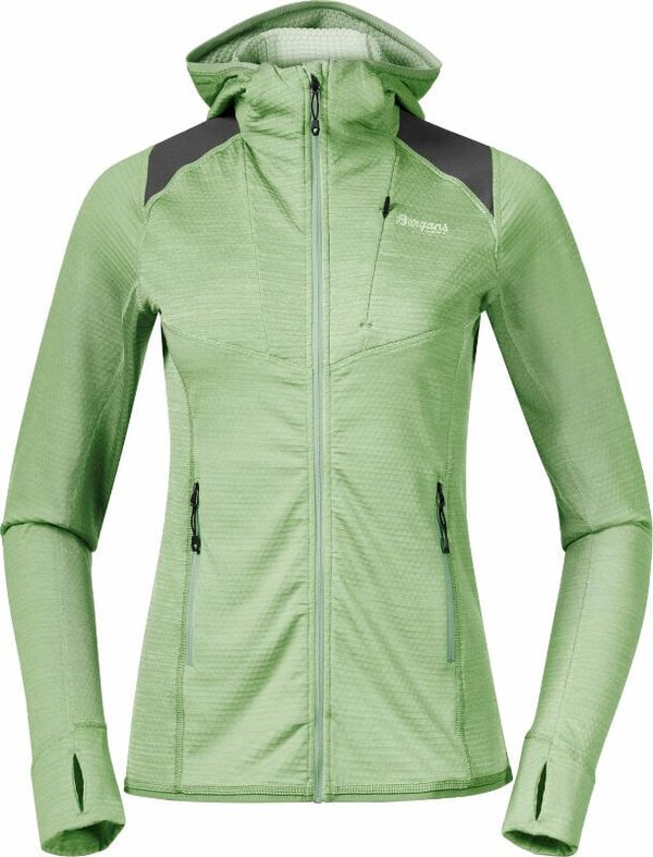 Bergans Bergans Rabot Active Mid Hood Jacket Women Light Jade Green M Majica s kapuljačom na otvorenom