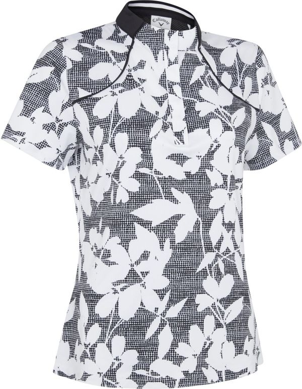 Callaway Callaway Textured Abstract Floral Womens Caviar S Polo majica