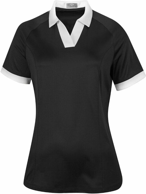 Callaway Callaway Womens Short Sleeve V-Placket Colourblock Caviar XL Polo majica