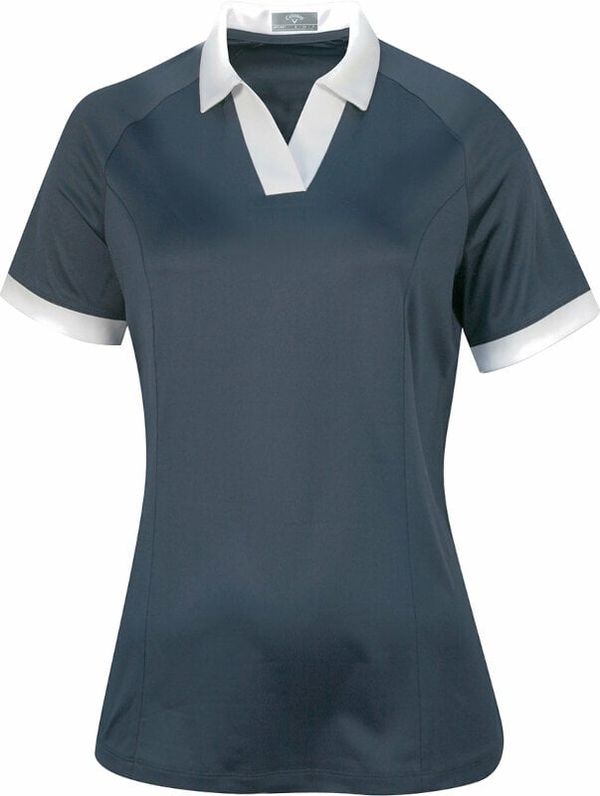 Callaway Callaway Womens Short Sleeve V-Placket Colourblock Odyssey Grey XL Polo majica