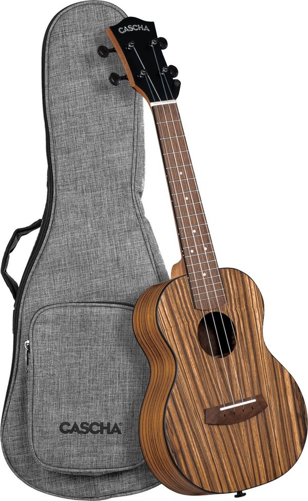 Cascha Cascha Concert Ukulele Zebra Wood Koncertni ukulele Natural