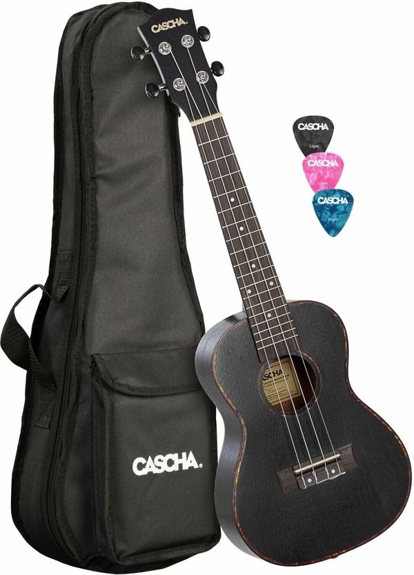 Cascha Cascha HH 2300L Koncertni ukulele Black